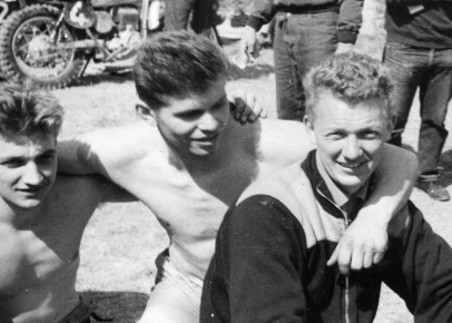 Olle Petterson, Vlastimil Valek and Torsten Hallman at the 1964 Spanish Grand Prix