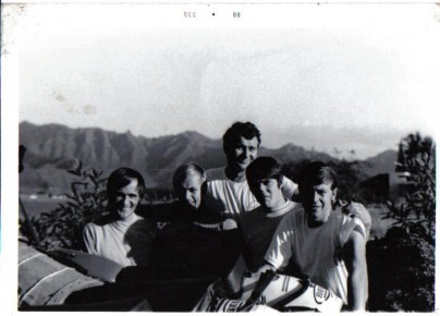 Hawaii - 1969:Bendt Aberg, Arne Kring, Mechanics-Viktor Lahita, Jiří Stodůlka and Roger De Coster